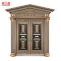 Gran puerta de acero profesional con moldes columna romana columnas para la venta